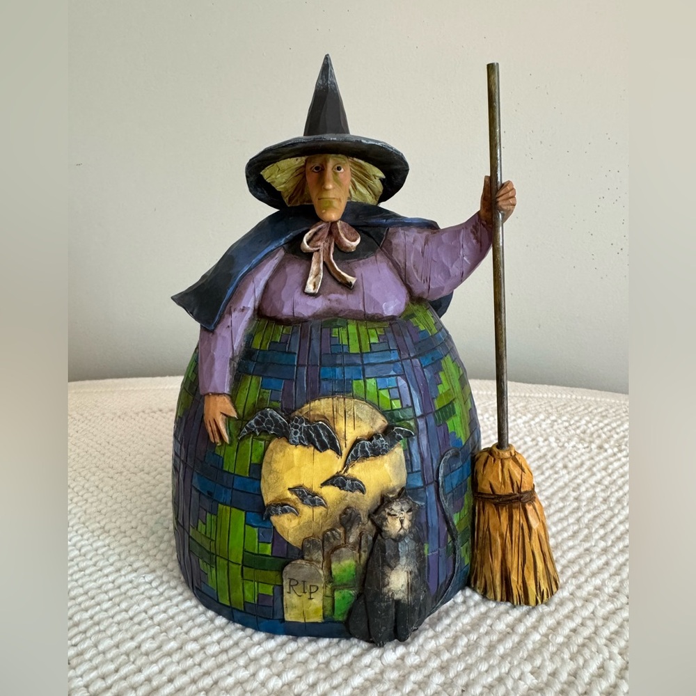 Jim Shore Heartwood Creek Witch Figurine Let The Magic Begin 2004
